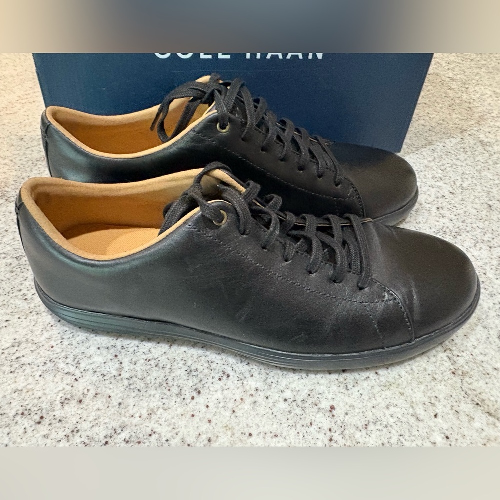Cole Haan Men's Black Leather Sneakers